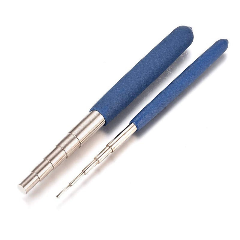BB Beadthoven Beadthoven 2Pcs 10 Sizes Round Multi Jump Ring Mandrel Wire Looping Rods Forming Rings Tool for Jewelry Making Kit - Image 1
